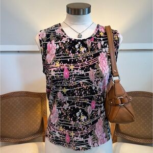 Vintage 90s Y2K Floral Fairycore Tank Top by Plisse